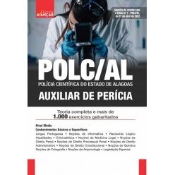 POLC AL - Polícia Científica do Estado de Alagoas - Auxiliar de Perícia: E-BOOK - Liberação Imediata