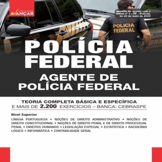 POLÍCIA FEDERAL PF 2025 - Agente de Polícia Federal - Frete Grátis