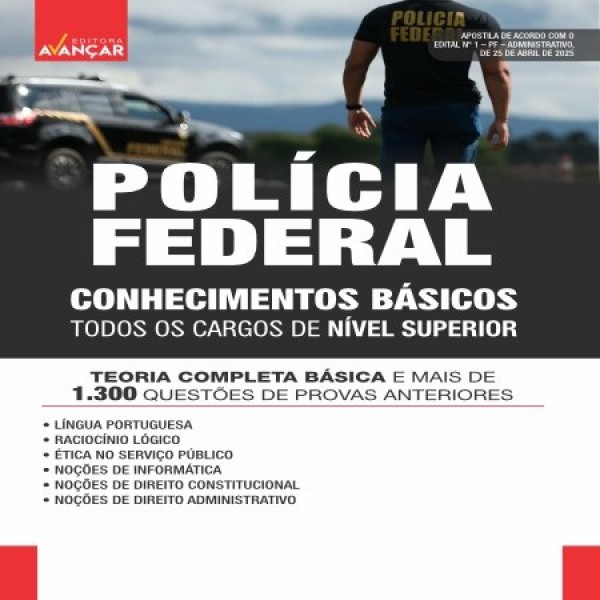POLÍCIA FEDERAL PF 2025 - Conhecimentos básicos para todos os cargos