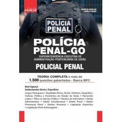 PPGO 2024 - Polícia Penal do Estado de Goiás - Policial Penal: IMPRESSA + E-BOOK - Frete Grátis