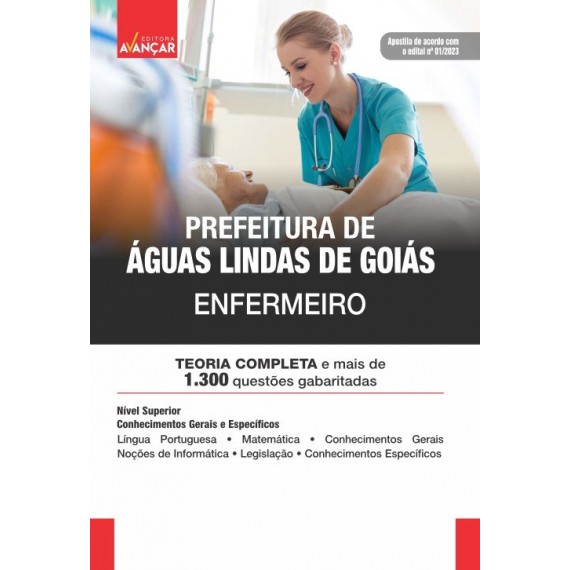 Prefeitura Águas Lindas de Goiás - Enfermeiro: IMPRESSO + E-BOOK - Liberação Imediata