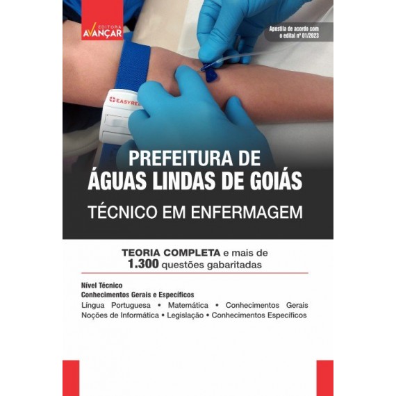 Prefeitura Águas Lindas de Goiás - Técnico em Enfermagem: IMPRESSA + E-BOOK - Liberação Imediata
