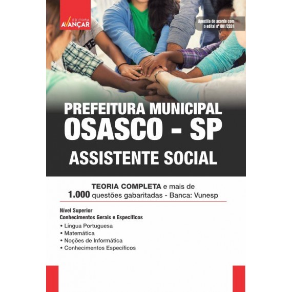 Prefeitura de Osasco SP - Assistente Social: IMPRESSO + E-BOOK - FRETE GRÁTIS