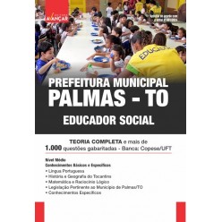 Prefeitura de Palmas TO - Educador Social: E-BOOK - Liberação Imediata