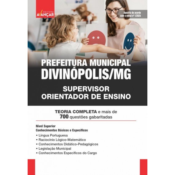 PREFEITURA DE DIVINÓPOLIS MG - SUPERVISOR ORIENTADOR DE ENSINO: E-BOOK - Liberação Imediata