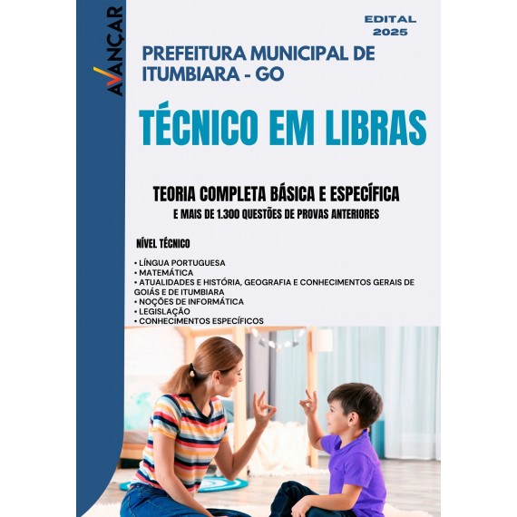 Prefeitura de Itumbiara GO 2025 - Técnico em Libras