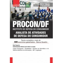 PROCON DF 2023 - Analista de Atividades de Defesa do Consumidor - IMPRESSA - Frete grátis + E-book de bônus com Liberação Imediata