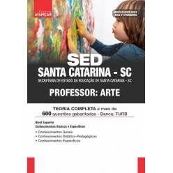 SED SANTA CATARINA SC 2024 - Professor: Arte: E-BOOK - Liberação Imediata