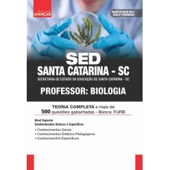 SED SANTA CATARINA SC 2024 - Professor: Biologia: E-BOOK - Liberação Imediata