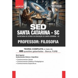 SED SANTA CATARINA SC 2024 - Professor: Filosofia: IMPRESSA - Frete Grátis
