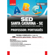 SED SANTA CATARINA SC 2024 - Professor: Português: IMPRESSO - Frete Grátis