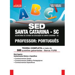 SED SANTA CATARINA SC 2024 - Professor: Português: E-BOOK - Liberação Imediata