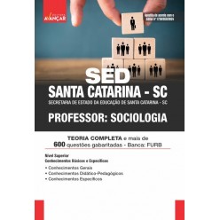 SED SANTA CATARINA SC 2024 - Professor: Sociologia: IMPRESSA - Frete Grátis