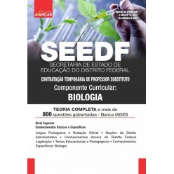 SEEDF - Professor Temporário 2023 - BIOLOGIA: E-BOOK - Liberação Imediata