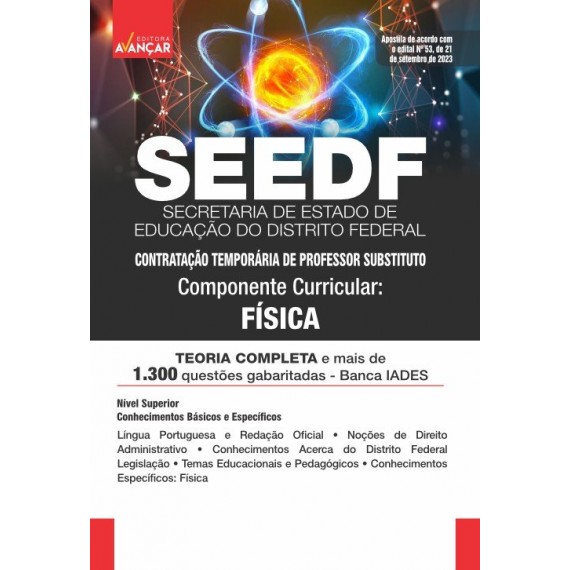 SEEDF - Professor Temporário 2023 - FÍSICA: IMPRESSA