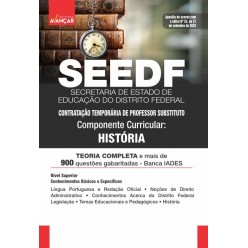 SEEDF - Professor Temporário 2023 - HISTÓRIA: E-BOOK - Liberação Imediata