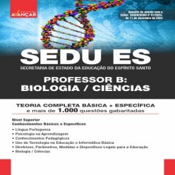 SEDU ES 2025 - PROFESSOR B - BIOLOGIA/CIÊNCIAS: E-BOOK - Liberação Imediata