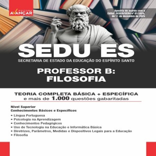 SEDU ES 2025 - PROFESSOR B - FILOSOFIA