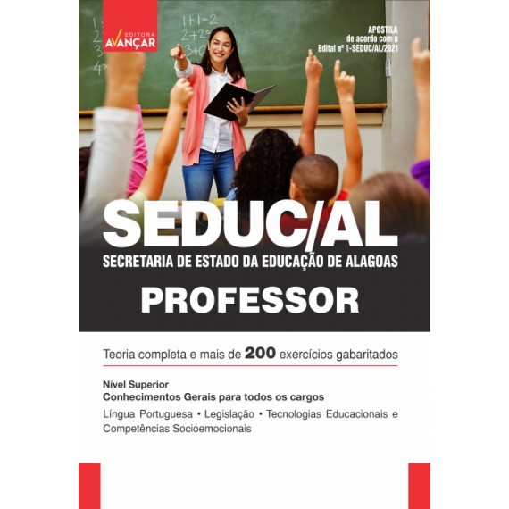 SEDUC AL - Secretaria de Estado da Educação de Alagoas - Professor: Conhecimentos Gerais para Todos os Cargos - Impresso