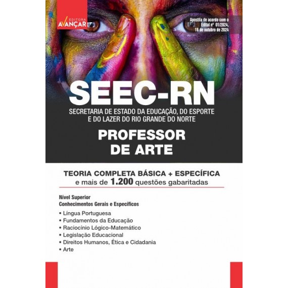 SEEC RN - PROFESSOR DE ARTE: E-BOOK - Liberação Imediata