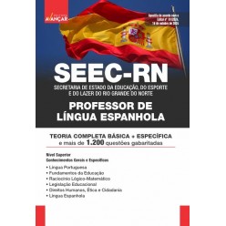 SEEC RN - PROFESSOR DE LÍNGUA ESPANHOLA: E-BOOK - Liberação Imediata