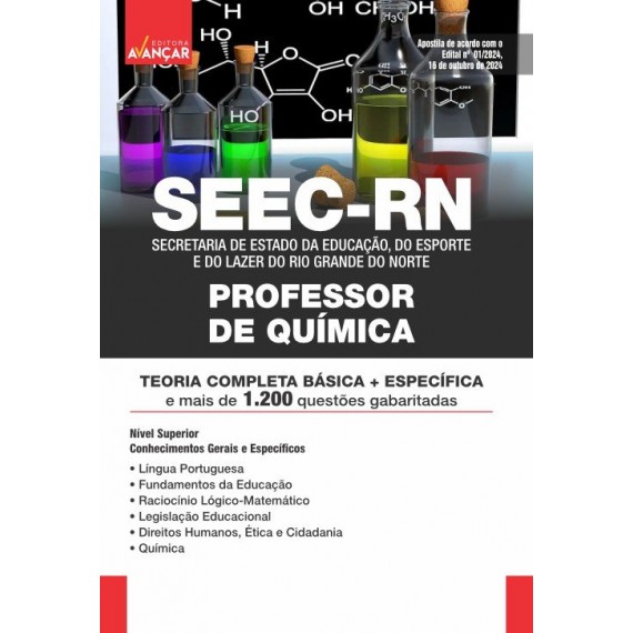 SEEC RN - PROFESSOR DE QUÍMICA: E-BOOK - Liberação Imediata