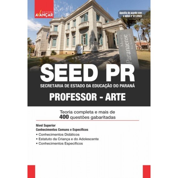 SEED PR - Secretaria de Estado de Educação do Estado do Paraná - Arte: IMPRESSA - Frete grátis + E-book de bônus com Liberação Imediata