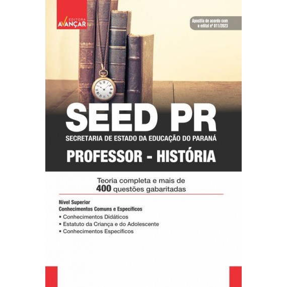 SEED PR - Secretaria de Estado de Educação do Estado do Paraná: História - IMPRESSA - Frete grátis + E-book de bônus com  Liberação Imediata