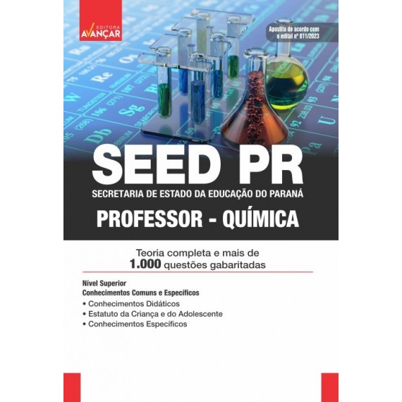 SEED PR - Secretaria de Estado de Educação do Estado do Paraná: Química - IMPRESSA - Frete grátis + E-book de bônus com Liberação Imediata