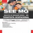 SEE MG 2025 - Analista de Educação Básica (AEB): TERAPEUTA OCUPACIONAL - Frete Grátis