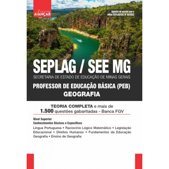 SEE MG - Professor de Educação Básica - PEB - GEOGRAFIA: E-BOOK - Liberação Imediata