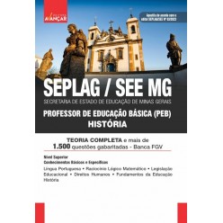 SEE MG - Professor de Educação Básica - PEB - HISTÓRIA: E-BOOK - Liberação Imediata