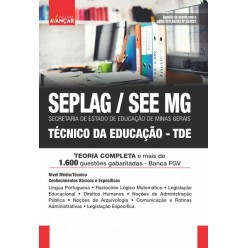 SEE MG - TÉCNICO DA EDUCAÇÃO - TDE: E-BOOK - Liberação Imediata