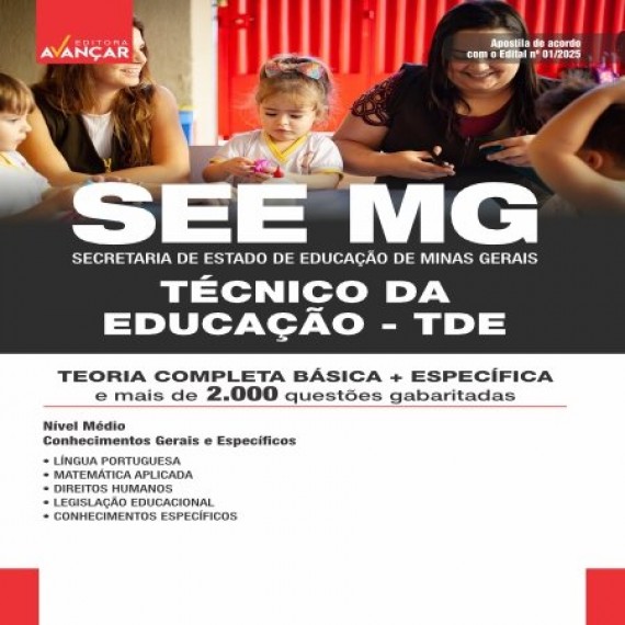 SEE MG 2025 - Técnico da Educação (TDE)