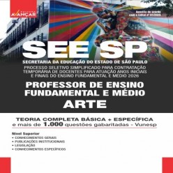 SEE SP  - CONTRATAÇÃO TEMPORÁRIA DE DOCENTES 2026 - PROFESSOR: ARTE