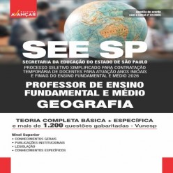 SEE SP  - CONTRATAÇÃO TEMPORÁRIA DE DOCENTES 2026 - PROFESSOR: GEOGRAFIA