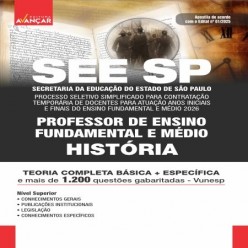 SEE SP  - CONTRATAÇÃO TEMPORÁRIA DE DOCENTES 2026 - PROFESSOR: HISTÓRIA