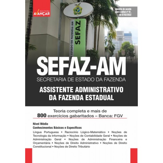 SEFAZ AM - Assistente Administrativo da Fazenda Estadual: E-book