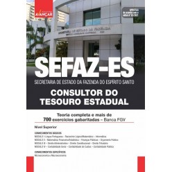 SEFAZ ES - Consultor do Tesouro Estadual: E-book