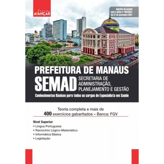 SEMAD AM - Prefeitura de Manaus - Conhecimentos básicos para todos os cargos de especialista em saúde - Nível Superior: Impresso