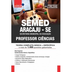 SEMED ARACAJU SE - PROFESSOR CIÊNCIAS: E-BOOK - Liberação Imediata