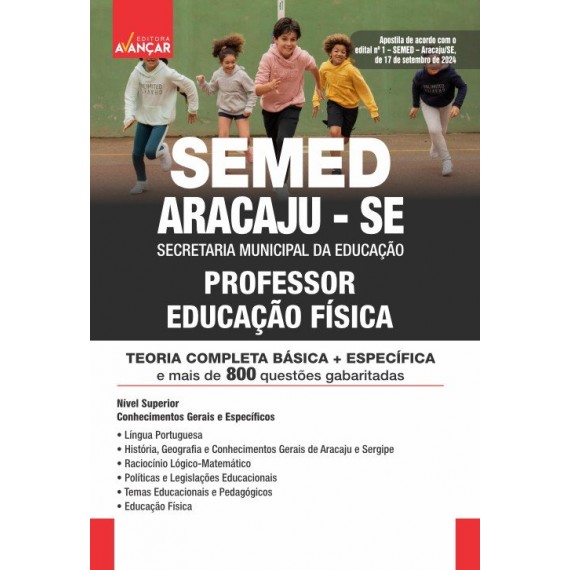 SEMED ARACAJU SE - PROFESSOR EDUCAÇÃO FÍSICA: IMPRESSO