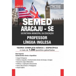 SEMED ARACAJU SE - PROFESSOR LÍNGUA INGLESA: E-BOOK - Liberação Imediata