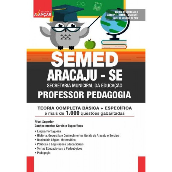 SEMED ARACAJU SE - PROFESSOR PEDAGOGIA: E-BOOK - Liberação Imediata