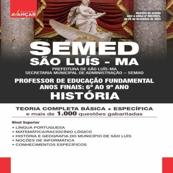 SEMED SÃO LUÍS MA - PROFESSOR HISTÓRIA