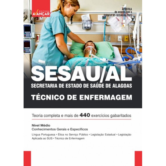SESAU AL - Secretaria de Estado de Saúde de Alagoas: Técnico de Enfermagem - Impresso