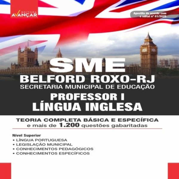 SME BELFORD ROXO RJ - PROFESSOR I - LÍNGUA INGLESA