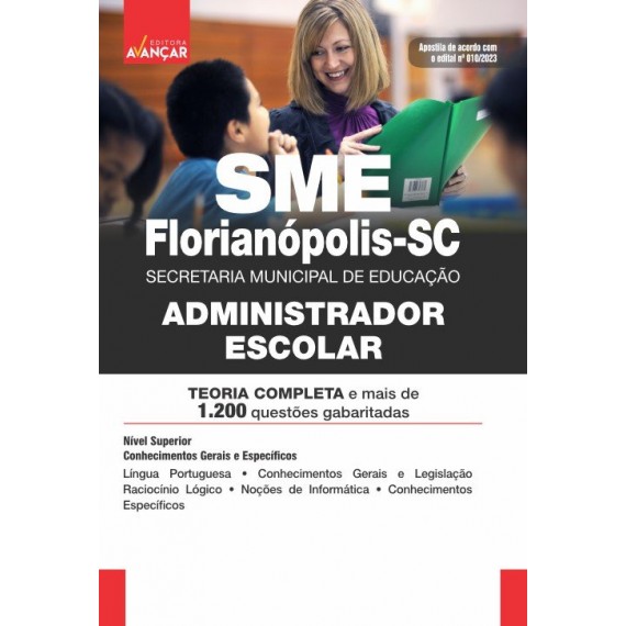 SME Florianópolis - SC - Administrador Escolar: E-BOOK - Liberação Imediata