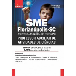 SME Florianópolis - SC - Professor Auxiliar de Atividades de Ciências: E-BOOK - Liberação Imediata