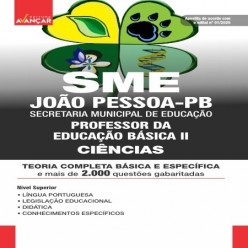 SME JOÃO PESSOA PB 2025 - PROFESSOR DA EDUCAÇÃO BÁSICA II - CIÊNCIAS
